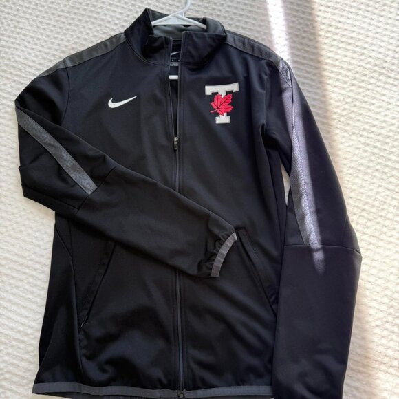 Nike Black Zip Up Workout Jacket - Picture 1 of 8